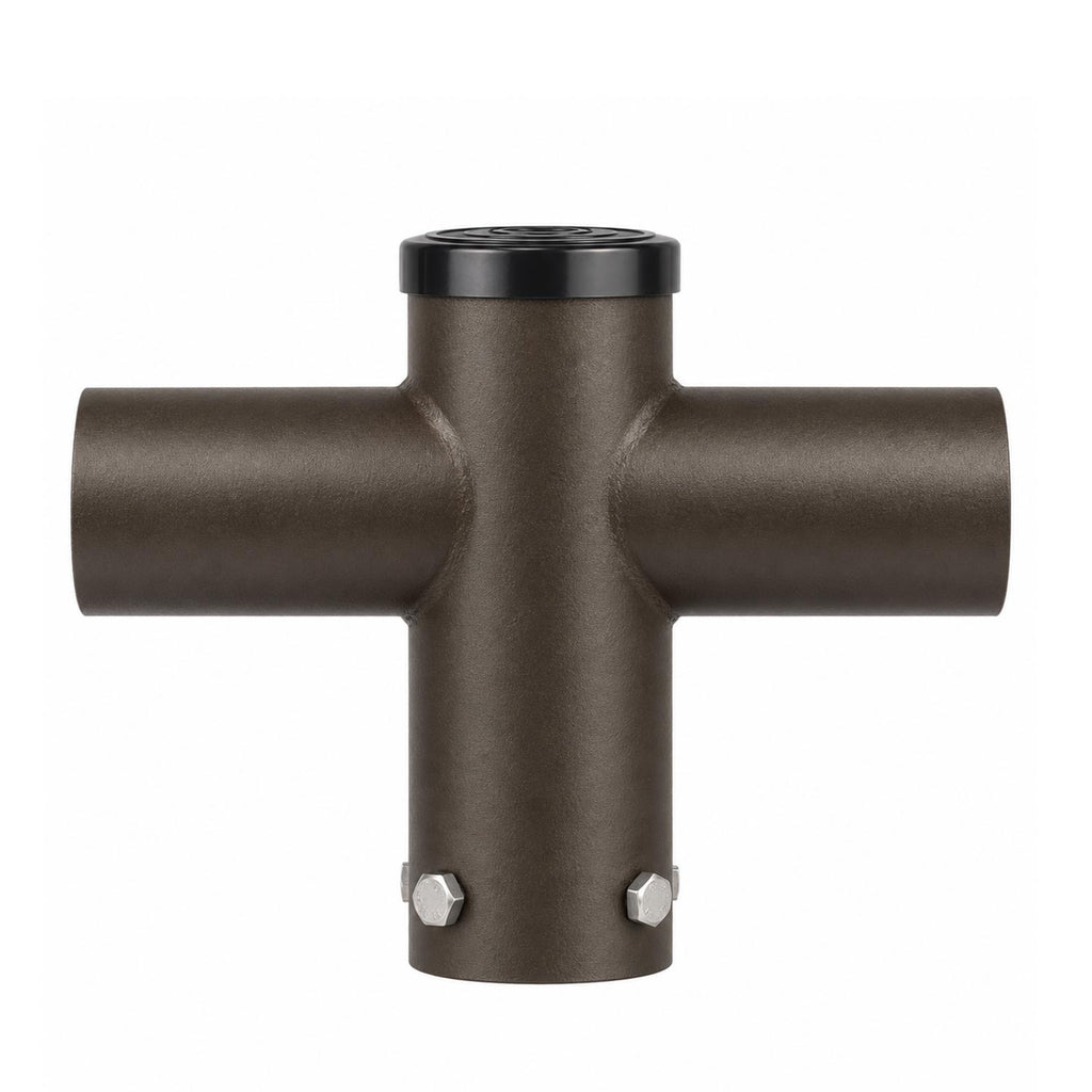 180 degree double spoke bracket tenon adapter for dual light fixtures