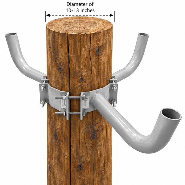 3-Arm Wrap Around Bracket for 10-13 in Wood Poles