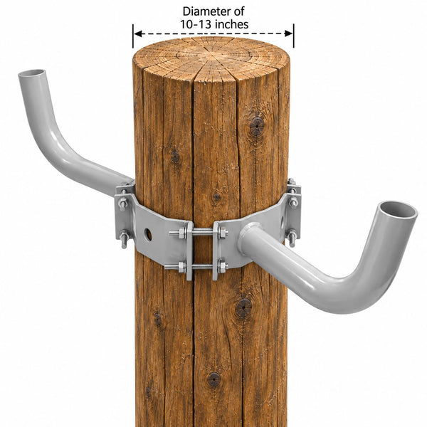 2-Arm Wrap Around Bracket for 10-13 in Wood Poles