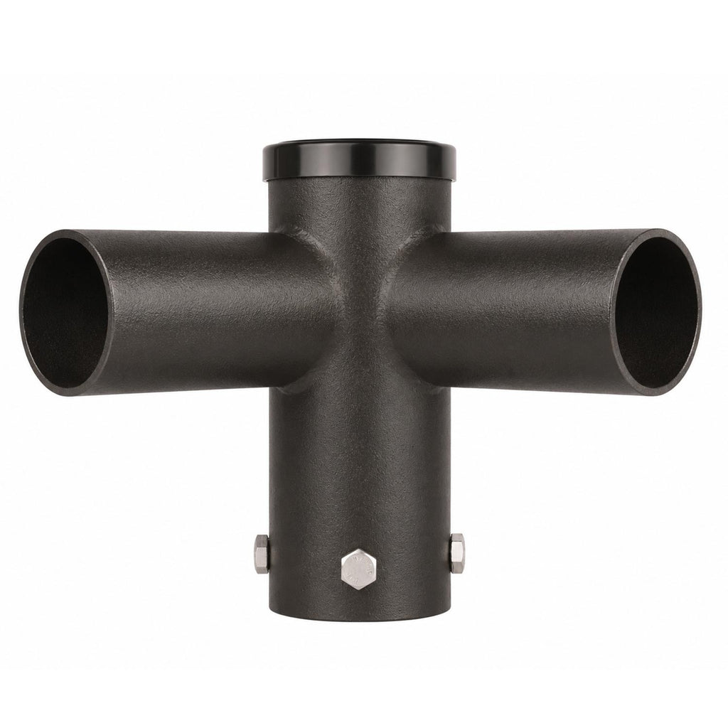 90 degree double spoke bracket tenon adapter for dual light fixtures