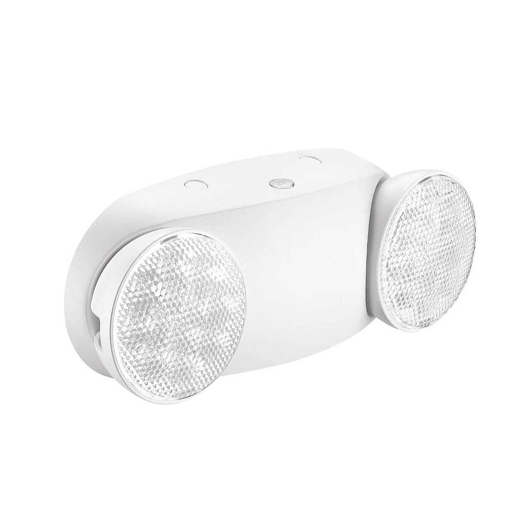 led emergency light fixture with 2 lights on either side