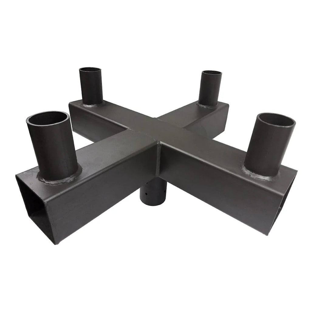 low profile cross bull horn mount with 4 tenons at 90 degree