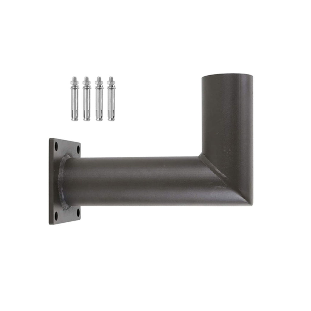 L shape wall mounted bracket with 2 3/8 inches tenon,mounting bolts are included