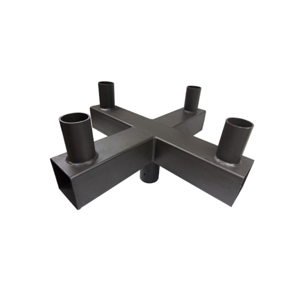 low profile cross bull horn mount with 4 tenons at 90 degree