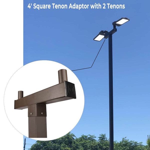 light bullhorn for 4 inch square light pole