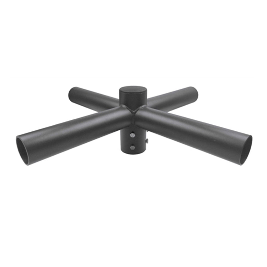 steel spoke bracket with 4 arms at 90 degree