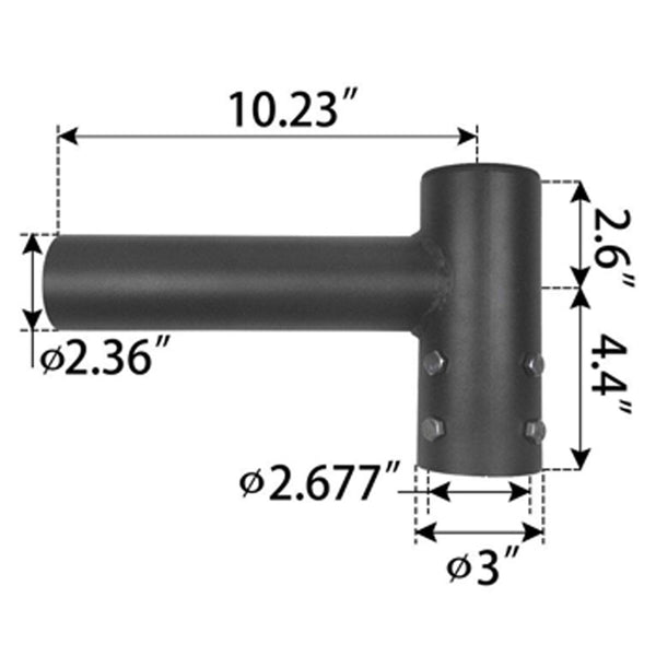 steel spoke bracket with single arm